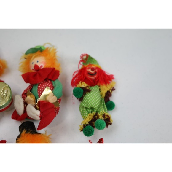 Vintage Clown Ornaments Classic Christmas Nostalgic Cute X Mas Tree - Picture 4 of 11